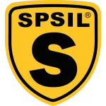Logo Oficial de Spsil. Incluye el nombre de la marca y una gran S en negro sobre fondo amarillo
