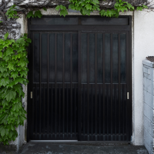 Renovación total con Spray Ala Cobertura negro: portón de chalet con un acabado elegante y duradero.