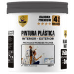 8871-1 -- AT006 X Pintura plástica premium SPSIL 1 kg para interior y exterior, máxima durabilidad y cobertura en paredes y techos. Ideal para todas las superficies.