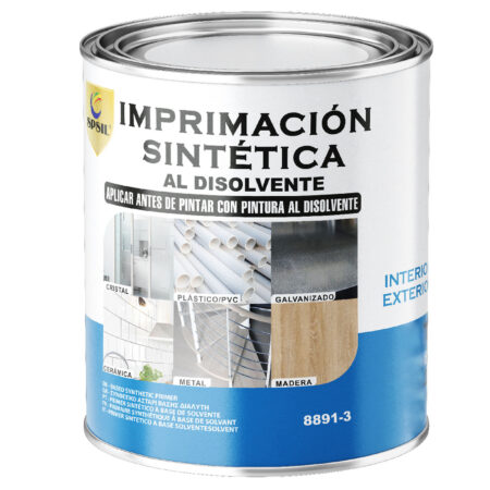 8891-X Imprimación sintética al disolvente SPSIL, ideal para preparar superficies antes de aplicar pintura al disolvente, mejorando la adherencia y durabilidad del acabado final.