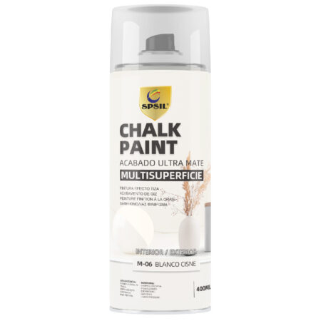 M06_Morandi Chalk Paint Spray Pintura a la Tiza 400 ml Color Blanco Cisne – Acabado Ultra Mate para Perfecto para Muebles y Decoración