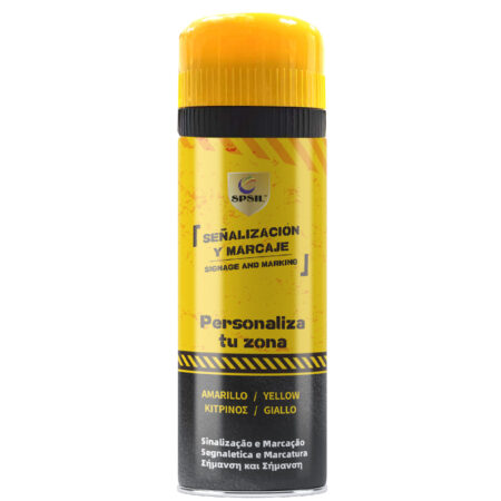 PE011_Spray Amarillo de Señalización y Marcaje 400ml – Perfecto para Crear Marcas Visibles