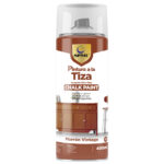 T-023_Chalk Paint Spray Pintura a la Tiza 400 ml Color Marrón Vintage – Acabado Ultra Mate para Perfecto para Muebles y Decoración