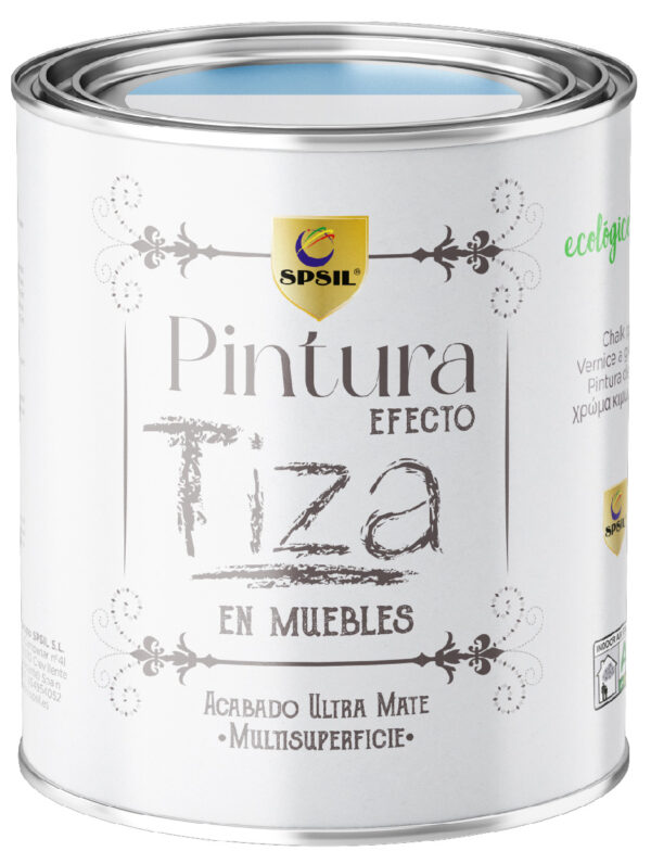 T-10XX Pintura efecto tiza ultra mate SPSIL para muebles y superficies multisuperficie, proporcionando un acabado suave y elegante ideal para renovación de muebles y decoraciones vintage.